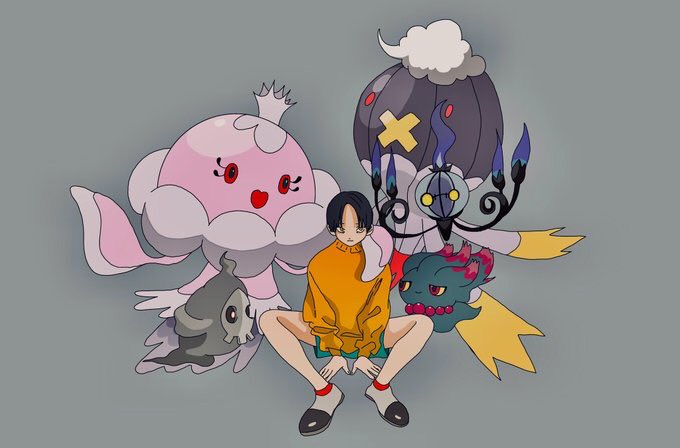 「こおり
ひこう
ゴースト
どく 」|NORAKURA(のらくら)のイラスト