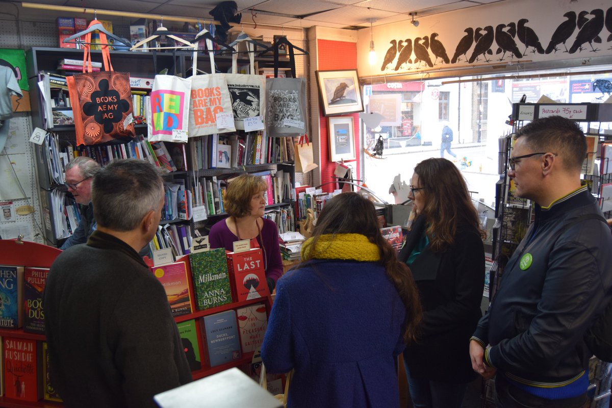 CPGreens's tweet photo. Today @Amelia_Womack, @jon_bartley and @Green_JamesBee were introduced by @Flemwah to local shopkeepers dealing with rent increases and lower takings since the EU referendum, talking about what govt can do to help keep independent shops going. https://t.co/uXfCpPb4T1