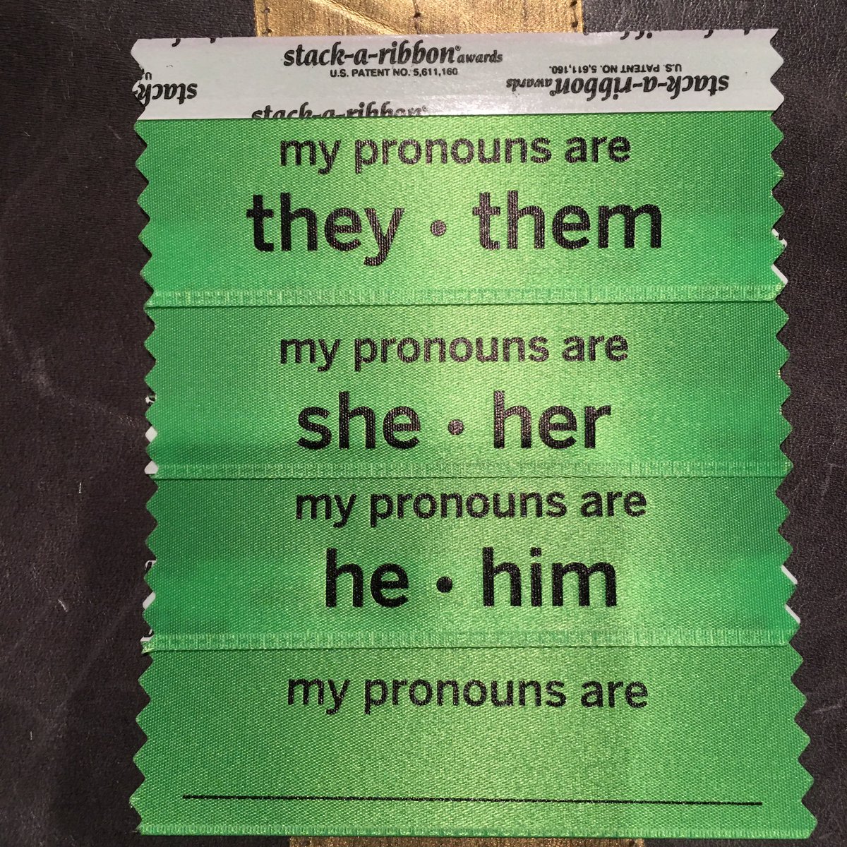 These were a real hit <a href="/RSNA/">RSNA</a> this year.! I wish I had brought a lot more. If you need for your event I got them at pcnametag.com/pronoun-ribbon…