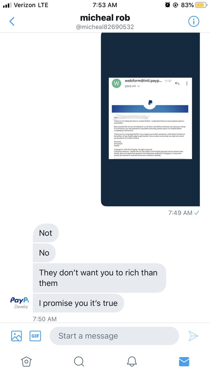 SummerLangston's tweet photo. Ladies stay away from this shit PayPal and cash app confirmed you DO NOT have to purchase gift cards to receive payments don’t let fake daddies like this scam you 🙄 Stay safe babies ! #sugardaddyscam #sugardaddy https://t.co/M5oTEXNjxk