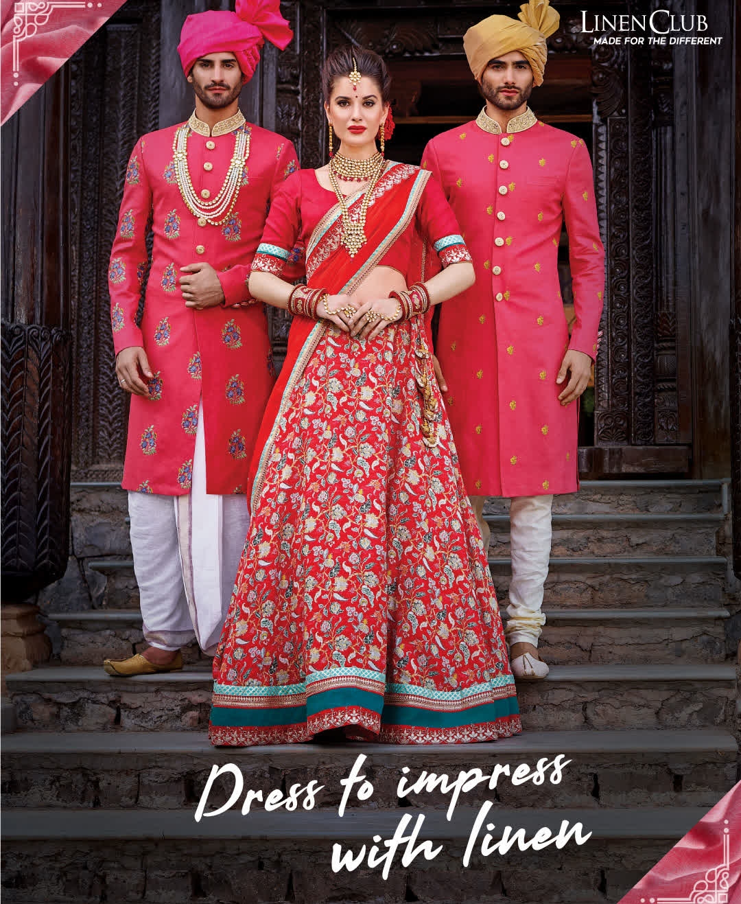 linen club sherwani