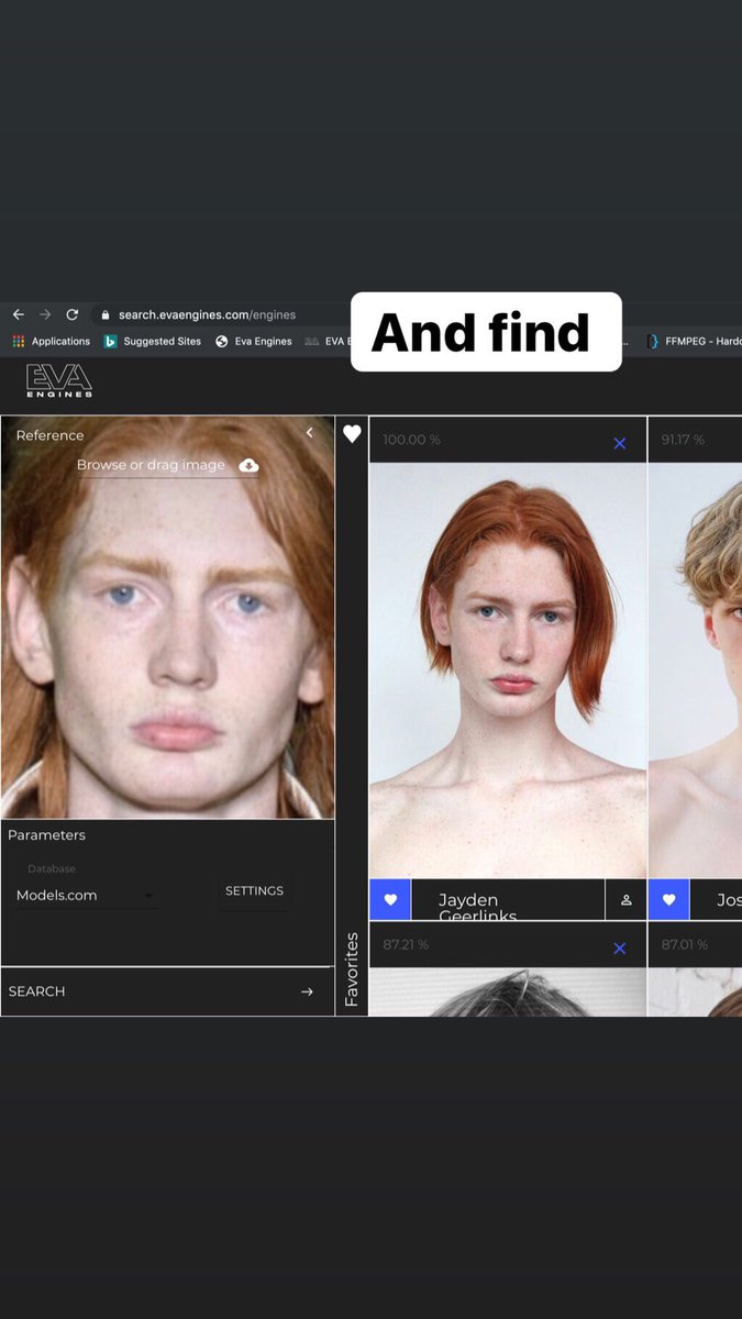 EvaEngines's tweet photo. https://t.co/EsxgHrPXuz find your model in 3 clics and follows us #startup #ai #evaengines #casting #fashiontech #tech https://t.co/0sCbnQTo89