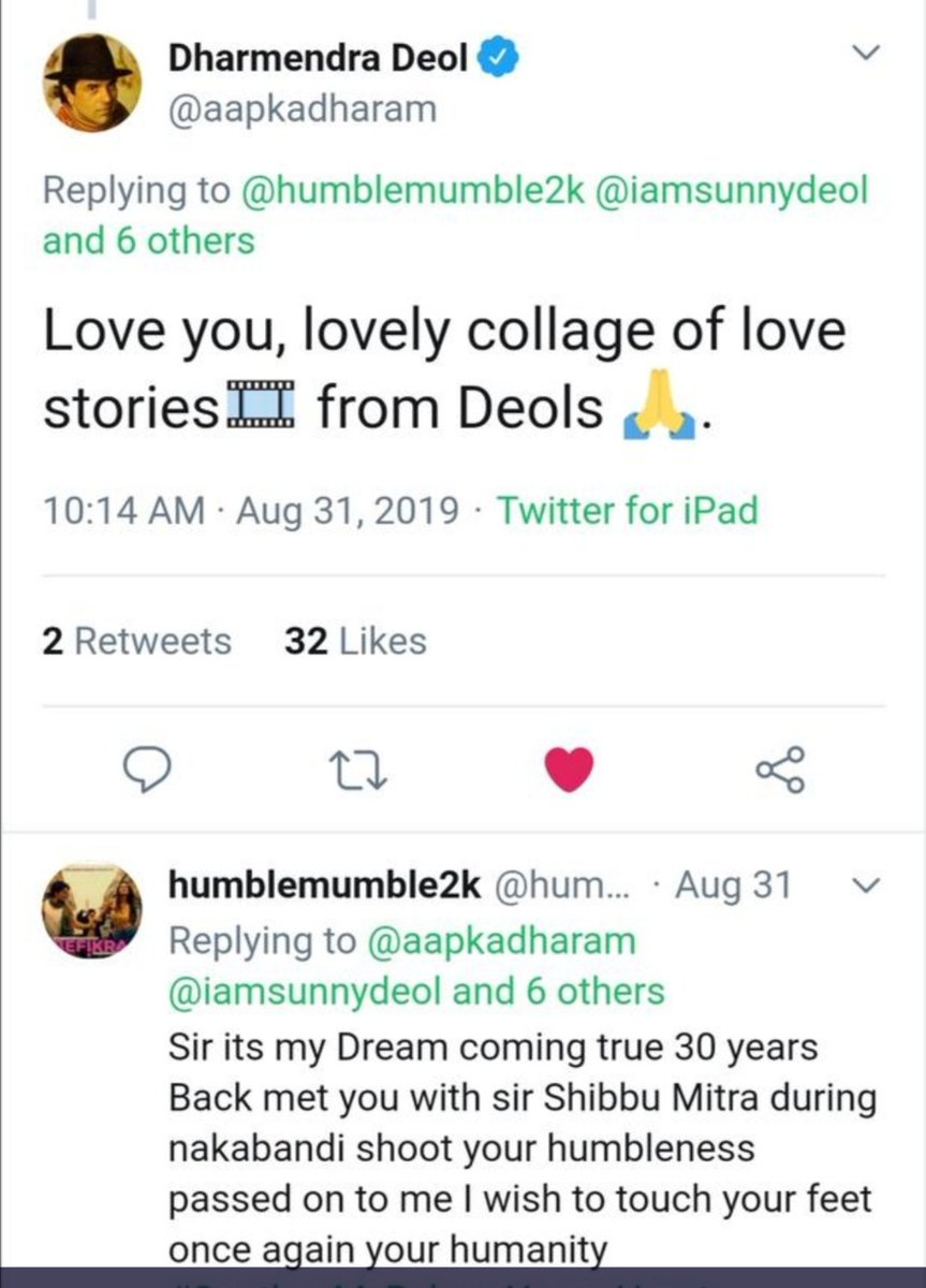 humblemumble2k's tweet photo. #HappyBirthdayDharmendra
@aapkadharam Ur #LudhiyaneDaPuttar fan has a big dream 2 meet U once more after #30years 2 tell U how meeting you #30yearsback &amp; #30ShadesOfHappinessBy30HardKnocks Mademe #YourtwitterJockey
https://t.co/LxYyl1BxX3
SirUr #Replies makeMyDay @AneetaRadoja https://t.co/glxEaHrd0O