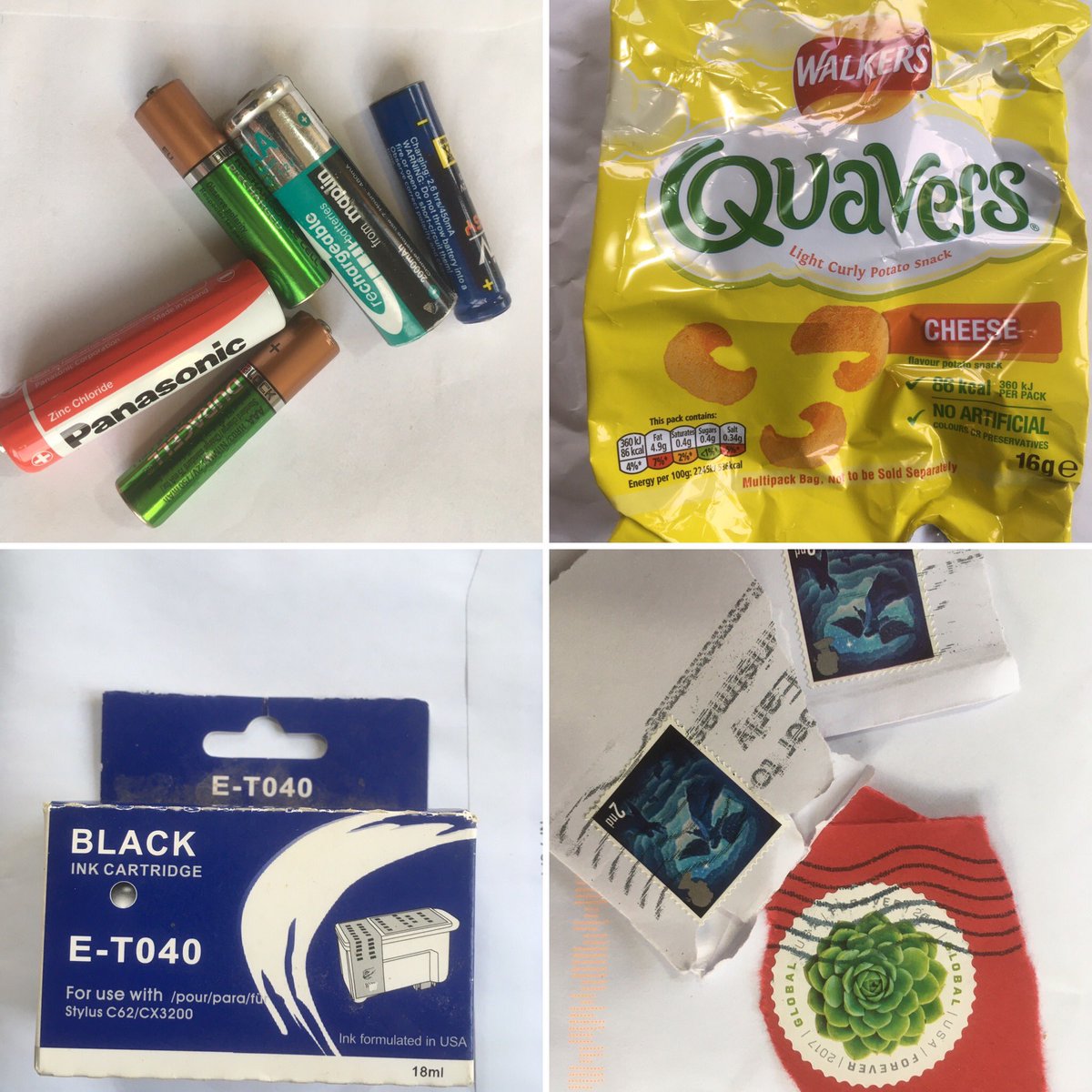 Don’t forget that used batteries, crisp packets, ink cartridges &amp; stamps are all collected in reception at Christ Collage for recycling!
#recycle #recycleforcharity