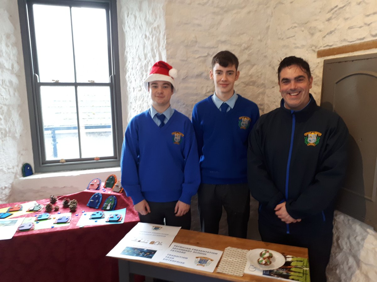 PPSSFethard's tweet photo. We are delighted to be here @FHCexperience today where our Transition Year students are selling some of their products as part of their Transition Year Enterprise! #Fethard https://t.co/8kUEuVTnVT