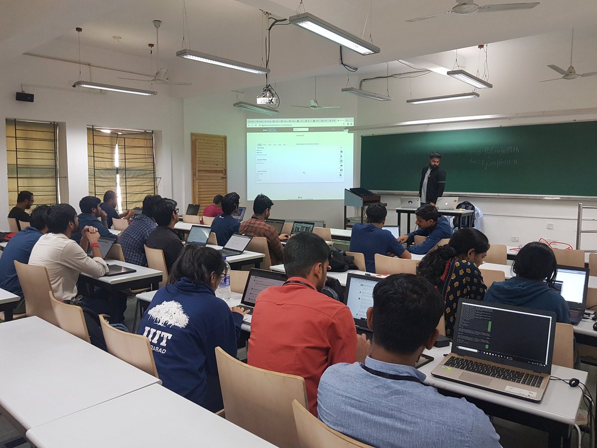 HydTechEvents's tweet photo. Parallely, the #Devsprints track continues to work and share knowledge with @MaitiAnanyo @Saptak013 @fossasia at #PyConfHyd2019 #PyConfHyd @hydPython @pyconfhyd #hyderabad #technology #events https://t.co/HQ5rBhv1OY
