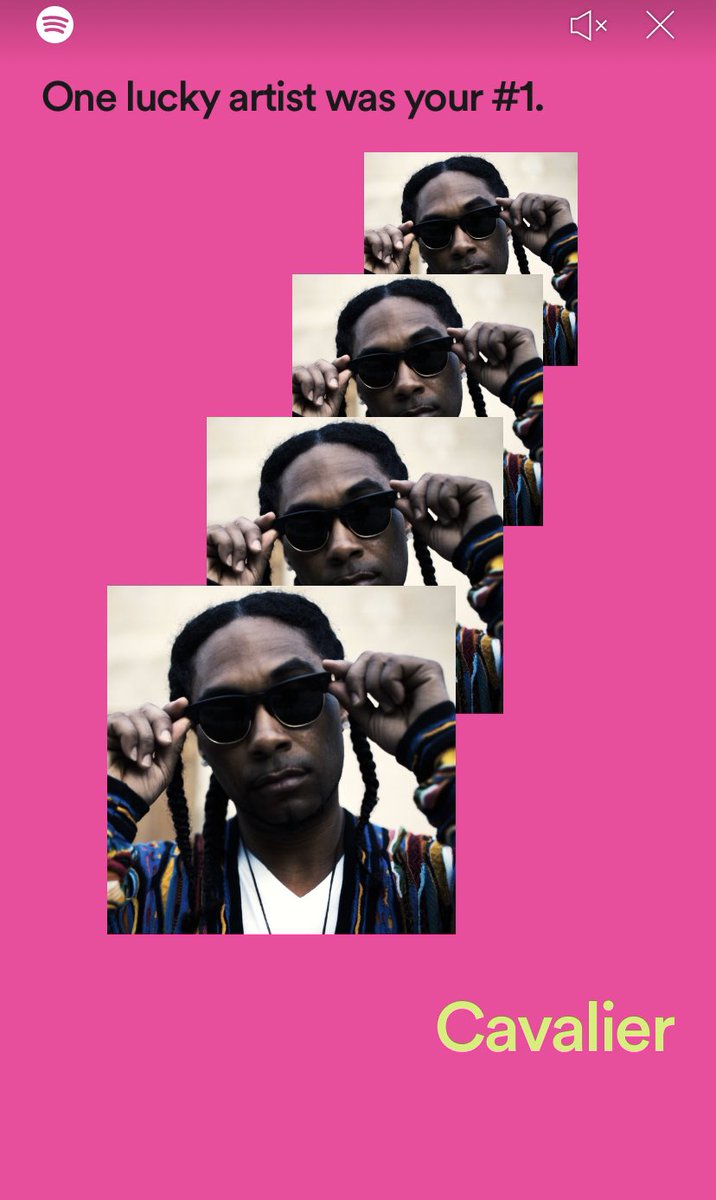 Thank you <a href="/Cavwins/">Cavalier ⚔</a> for spending 39 hours with me this year on <a href="/Spotify/">Spotify</a>. You are my #1. #spotifywrapped