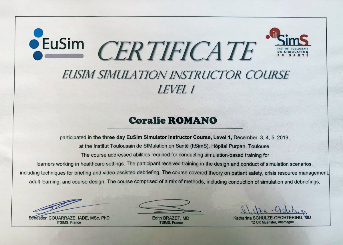 CoralieRomano1's tweet photo. Trois jour de cours au top... une équipe #eusim #itsms trop génial... reste à mettre tout ça en pratique https://t.co/OKoD7KERQJ