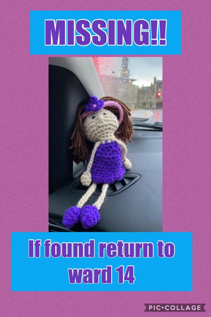 NaqviToseka's tweet photo. Our Ward 14 Mascot nurse has gone missing...if anyone spots her there is a reward 😆 she is known to go traipsing around the world hiding in other nurses baggage!! @Michaela160583 @kelmc184 @kirstyf73 @karenkeogh14 @AngieBo05677367 @IfraAhmedYounis https://t.co/AUcOmz0HeB