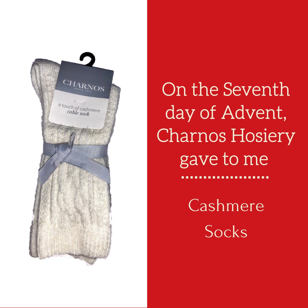 On the 7th day of Christmas, Charnos Hosiery gave to me… Cashmere Socks. RT + Follow today for the chance to #Win #Competition bit.ly/2OK4hXQ  Ends 07.12.19