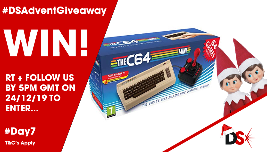 It's #Day7 of our #DSAdventGiveaway. RT + Follow us by 5pm GMT on 24/12/19 for the chance to #WIN a c64 mini gaming system courtesy of <a href="/RSComponents/">RS Components</a> #DSElves #Advent #Giveaway Full T&amp;C's at rs-online.com/designspark/ds… #retrogaming #C64