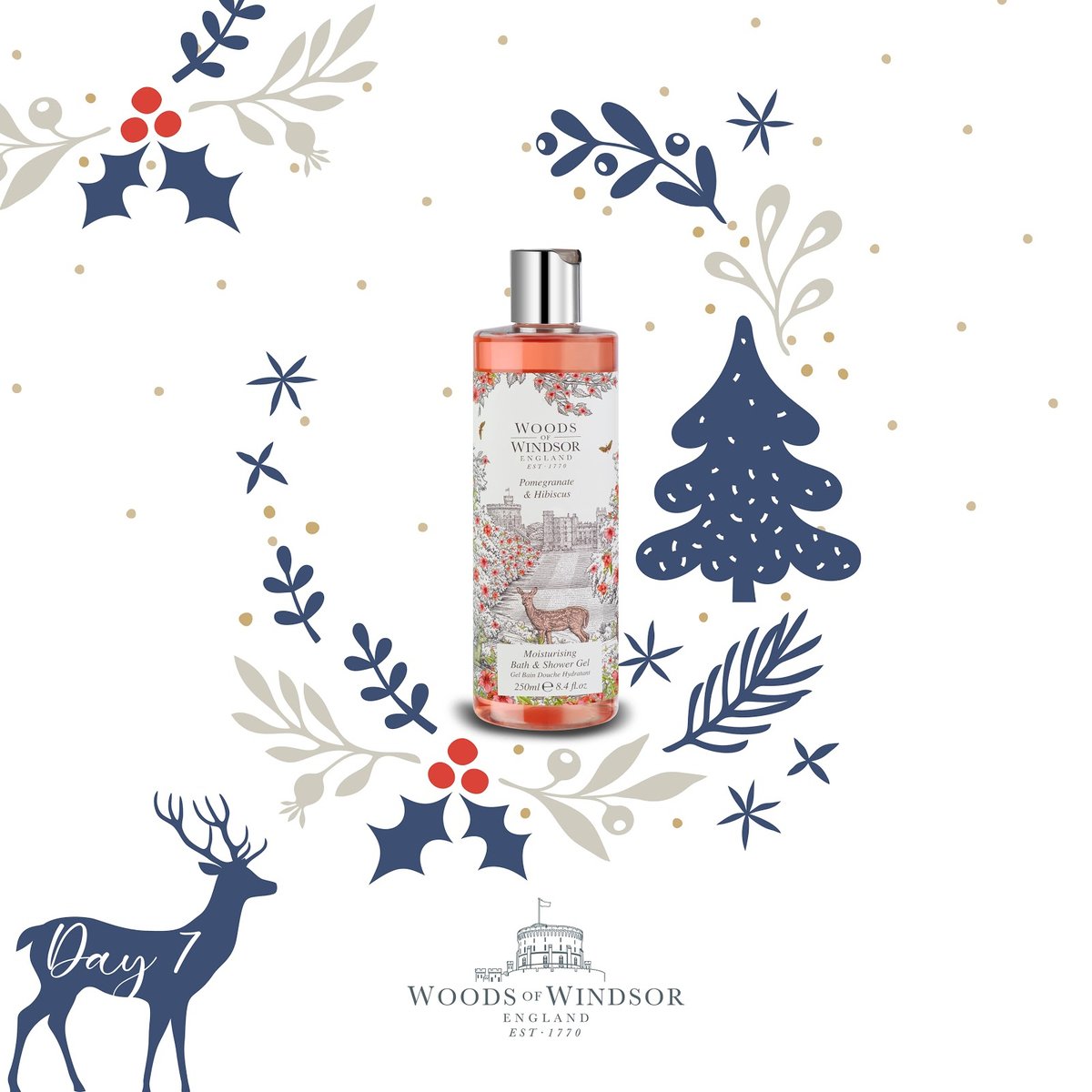 WoodsofWindsor_'s tweet photo. On the Seventh Day of #Christmas Woods of Windsor gave to me... a cleansing Pomegranate &amp; Hibiscus Moisturising Bath &amp; Shower Gel!

To win, follow @woodsofwindsor_ &amp; RT!

Shop our full range at @danielofwindsor

#12DaysofChristmas #Win #Competition #Giveaway#FreebieFriday https://t.co/w0Q8EesBlr