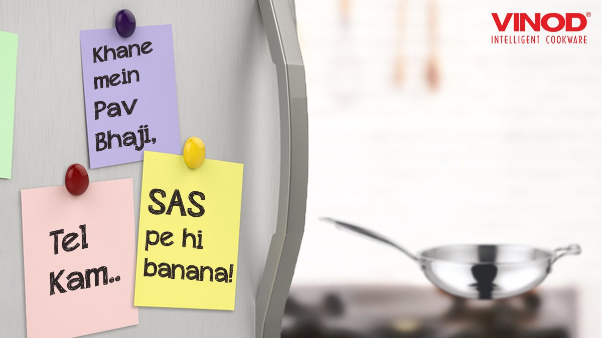 Vinod_Cookware's tweet photo. Jo Bhi ho Khana Vinod mein hi Banana! #SASCookware suits every kind of Cooking, promising to make it hassle free, fuss free and also Oil Free
#SASCookware #IndianCooking #MexicanCooking #ItalianCooking #SSCookware #TripleLayerCookware #SuitsChefs #HygenicCookware https://t.co/bfePk61WPq