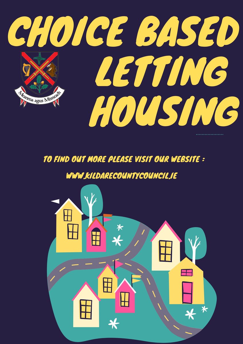 KCC wish to confirm that we have advertised 1 Property on Choice Based Lettings.This property is live from 29/11/2019 for housing applicants to register their interest. It will remain on line until 12/12/19 @ 12.00 noon.👇

mobile.kildarecoco.ie/CBLE/Lobin.aspx