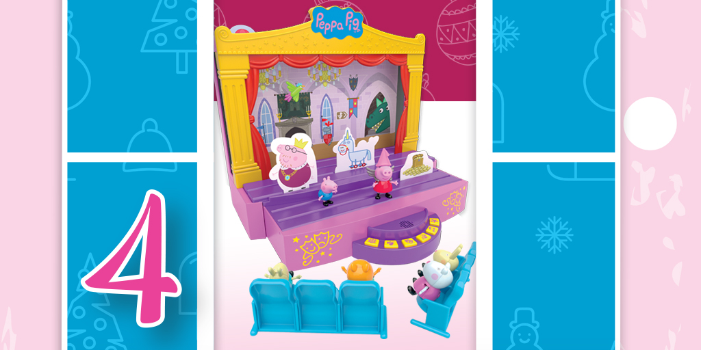 It’s Day 4 of Character’s #Christmas Countdown &amp; today we’re giving away a #PeppaPig Stage Playset! For your chance to #win, simply RT&amp;FLW! The comp ends tomorrow at 10am &amp; our T&amp;C’s apply. Good Luck #advent! #Comp #Win #Giveaway #Prizes