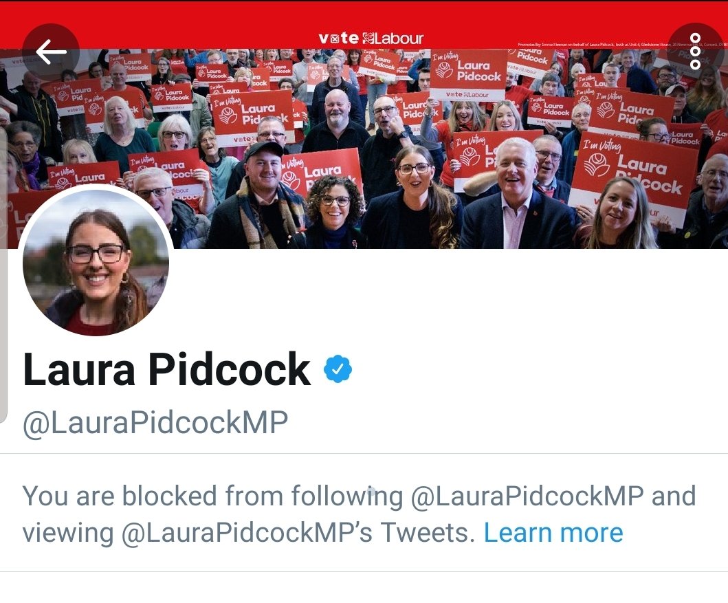 Never forget people of #nwdurham #northwestdurham. Do not vote for #laurapidcock. 55% #leave area and age betrayed you. I am one of her constituents. She blocked me for daring to challenge her on her voting record. #BBCDebate #ge2019 #brexit #Leadersdebate