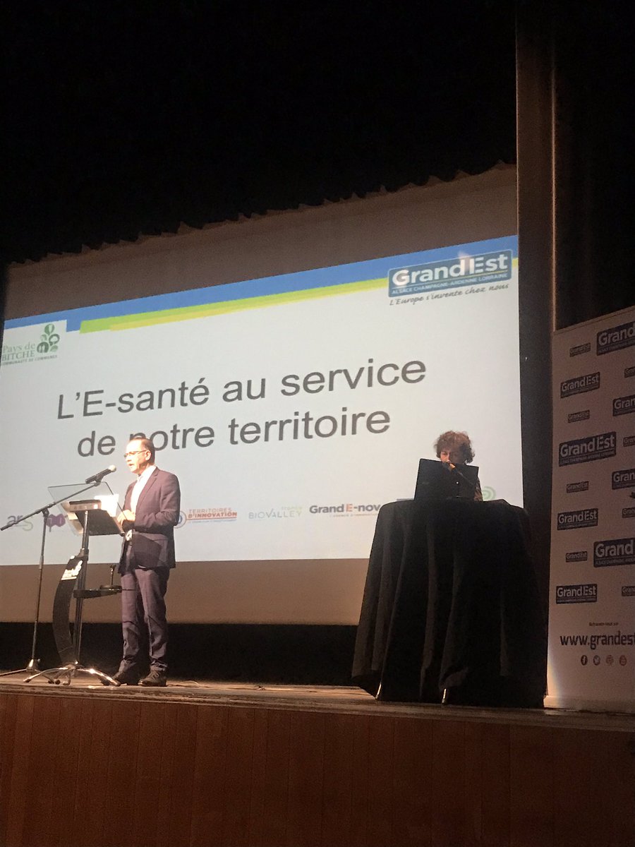 SCapronMaquaire's tweet photo. Événement l’#esante au service de notre #territoire au #PaysdeBitche introduit par son Président M. VOGT et le President @regiongrandest @JeanROTTNER et de nbx #offreurs de solution présents @ars_grand_est @GrandENov @pulsy_grandest @PRIeSM_FR @BioValleyFrance @europtimist_eu https://t.co/ctZ3EDP1H8