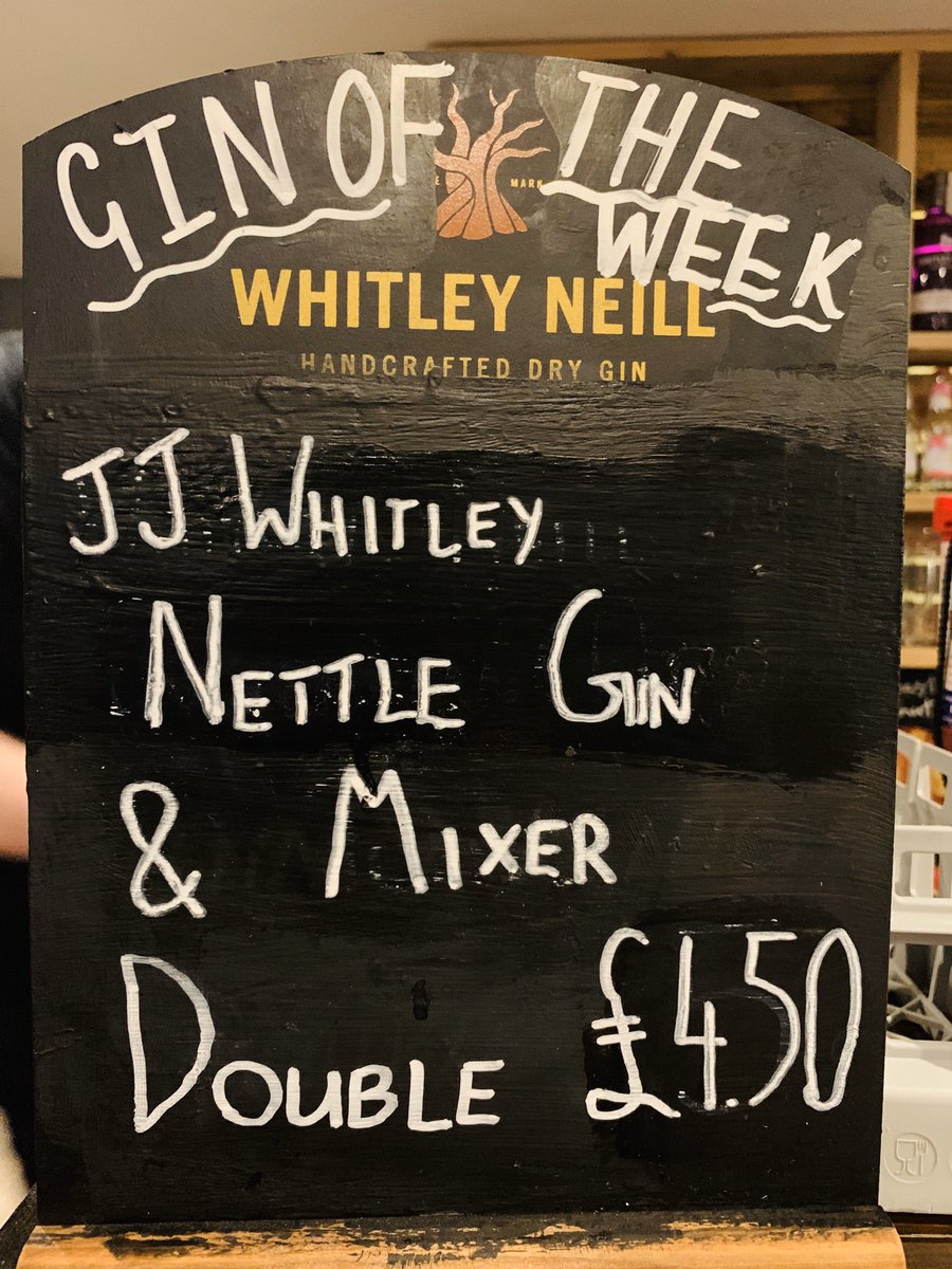 Pop into @TheBardPrescot for our #GinOfTheWeek @JJ_WhitleyUK Nettle Gin ! A refreshing #gin which will delight your tastebuds! #Prescot #Knowsley