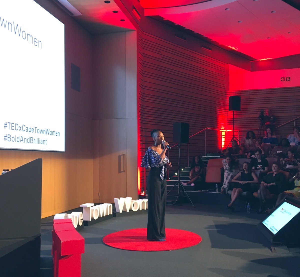 Vuyolwethu Dubese is the #BoldAndBrilliant @TEDxCTWomen event MC and hostess with the absolute mostest! @VDubese 

#TEDxCTWomen 
#TEDxCapeTownWomen 
#TEDxWomen
#TEDx