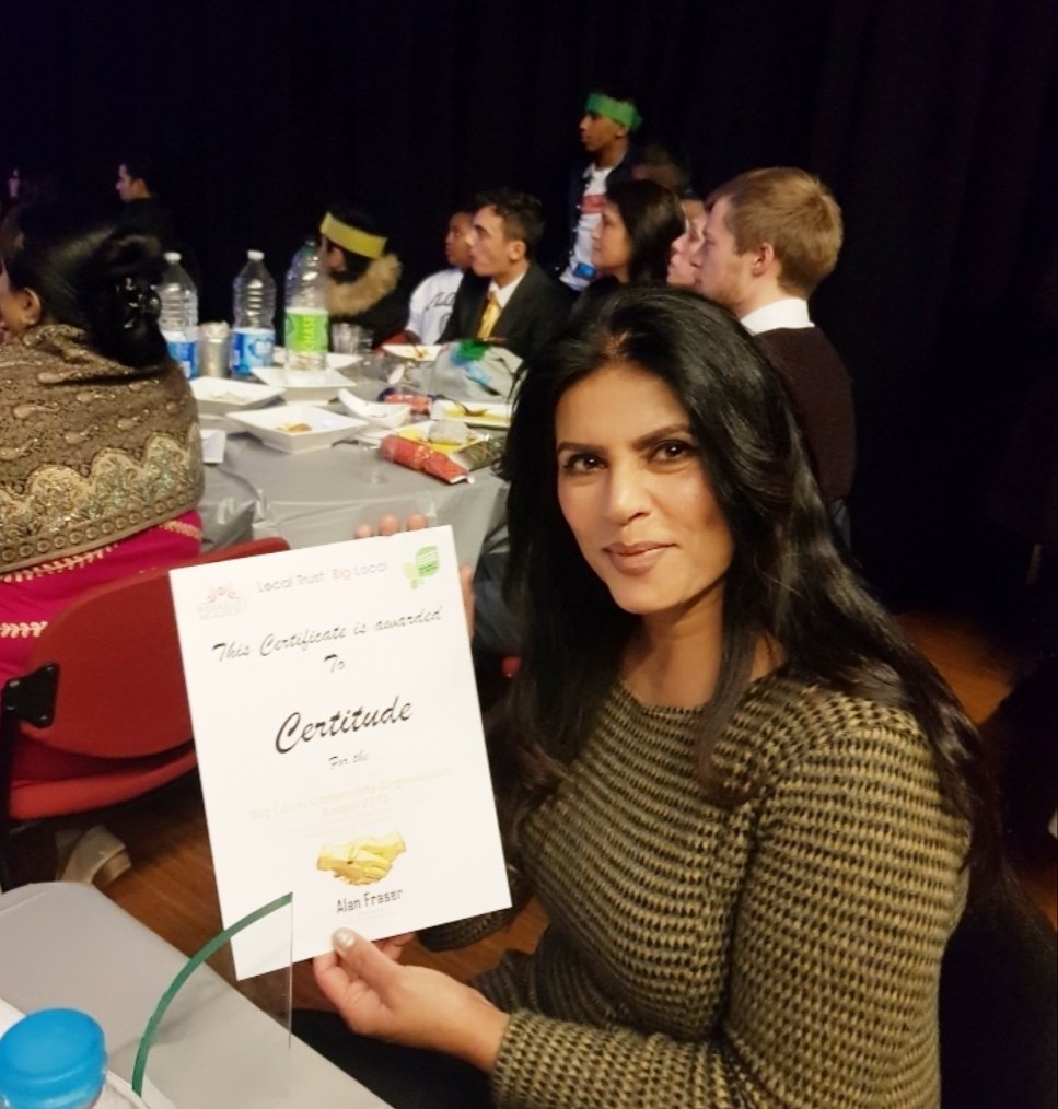 Thankyou <a href="/hestonwestcp/">Heston West BigLocal</a> for an amazing evening and for recognising the work done by us <a href="/Certitude/">Certitude.London</a> awarding us as Big Local Community Organisation Award 2019!! Looking foward to another great year ahead