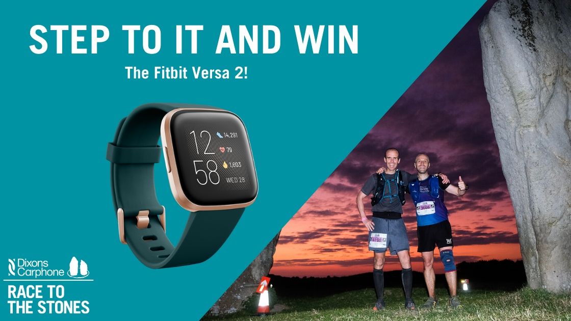 UKRunChat's tweet photo. RT this, follow @RaceToTheStones & tag a friend to be in the Sun 8th December 9pm draw to win a limited edition @FitbitUK Versa 2 Emerald (RRP Β£199.99). We will have one winner. Good luck! #ukrunchat #RTTS2020 #ThresholdSports @DixonsCarphone #WeareDC @curryspcworld #TeamKnowhow https://t.co/Cj50fAwH5x