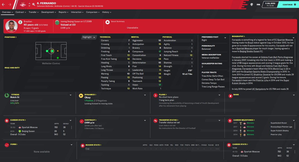 fmscout's tweet image. In Jamie&apos;s holiday save, some players refuse to retire...
#FM20 #FMProblems

Icardi still playing at the age of 59, while Leo Moura still going at 73. What the heck!