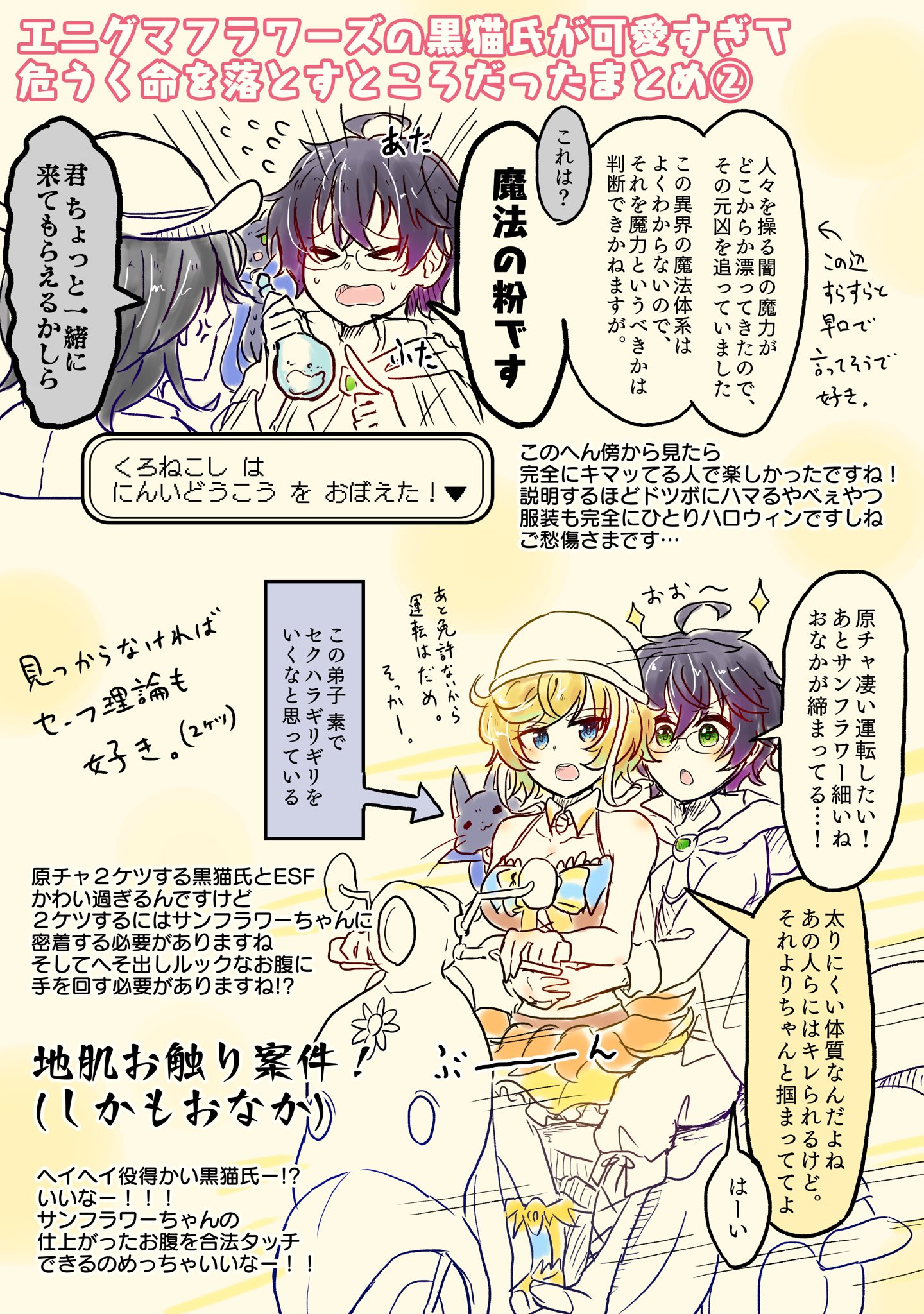 すらいす エニグマ1 3までネタバレ オリジナル黒猫氏 魔法使いです 住所不定 無職 妄言癖 全身黒づくめ 不審物所持 不審者ロイヤルストレートフラッシュ 黒ウィズ T Co Iqwt9godco Twitter