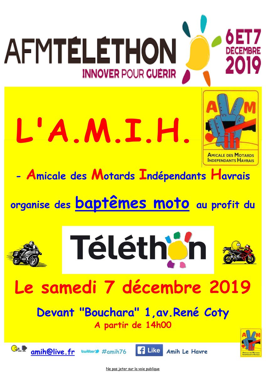 amih76's tweet photo. @fbleuhnormandie #Telethon2019 #moto #baptemesmoto https://t.co/wDti4s6OyA