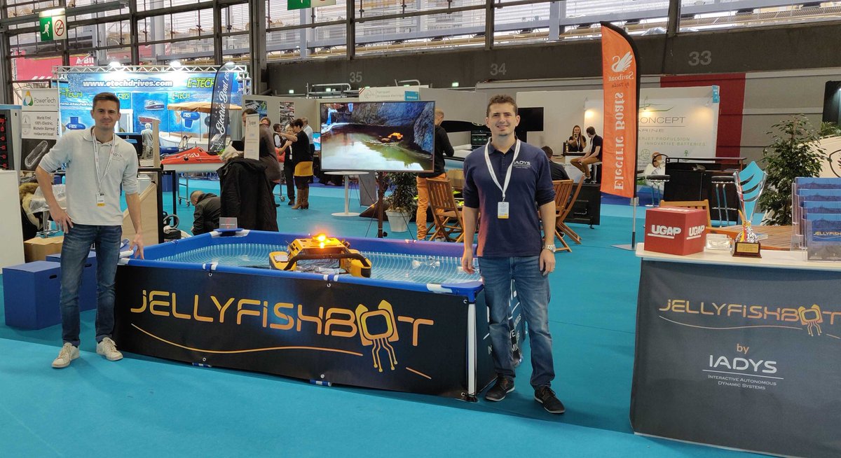 Venez découvrir le Jellyfishbot en direct! Nous sommes prêts à vous accueillir sur le Nautic de Paris au Hall1 Stand A75B à Paris Expo Porte de Versailles
<a href="/NauticParis/">B</a>