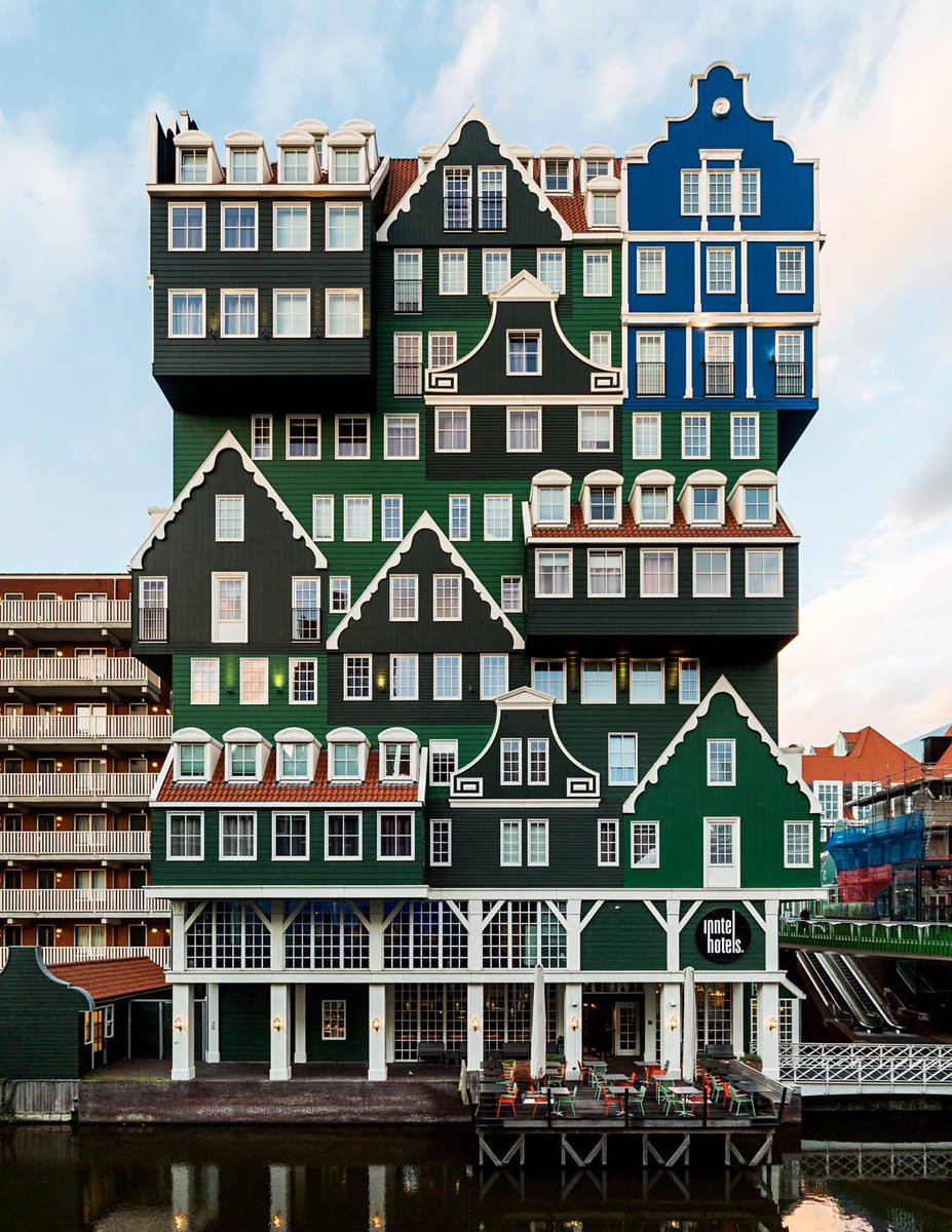 Inntel Hotel, By WAM Architecten, 2010. Zaandam, Netherlands.Photo: Stefano Perego.