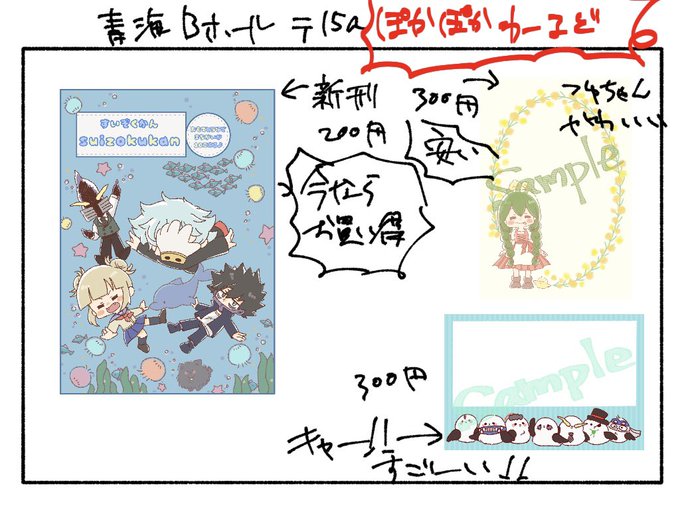 これは妹が作ってくれたお品書きです 