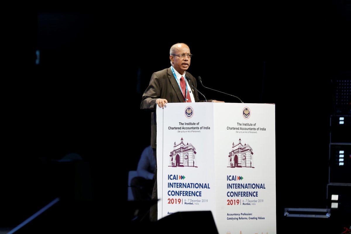theicai's tweet image. CA. R. Bupathy, Past President , ICAI and CA. (Dr.) Girish Ahuja, FCA shared how the Direct Taxes Reforms enabling  the India’s economic growth. #IntConICAI19 #ic2019 #ICAIInternationalConference2019