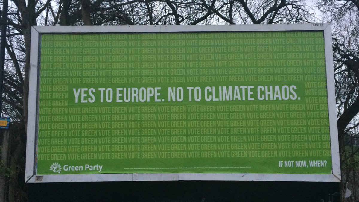 Yes to Europe no to #climatechaos #VoteGreen2019 #Broxtowe <a href="/BroxtoweGreens/">Broxtowe Green Party</a> 💚