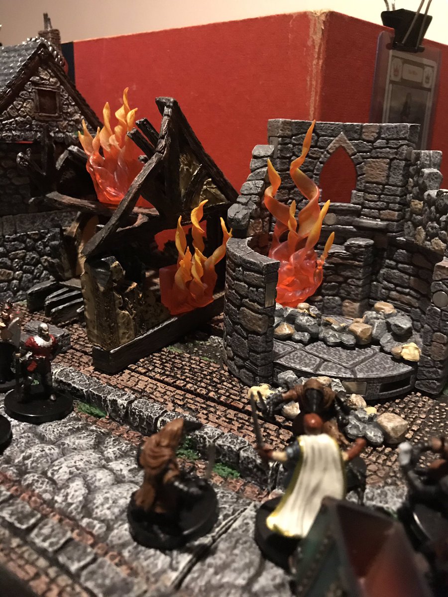 PadmesLover's tweet photo. @WheelhouseRPG I told her, I was using her character cosplay as the lawful good wereraven leader of the order of the feather that defies #Strahd in #Barovia
They assisted the PCs in big fight vs coven of vampires in streets of #Valakki
#I6Ravenloft #TheCurseOfStrahd #ADnD #DnD @dwarvenforge https://t.co/pFeKQKuaqi