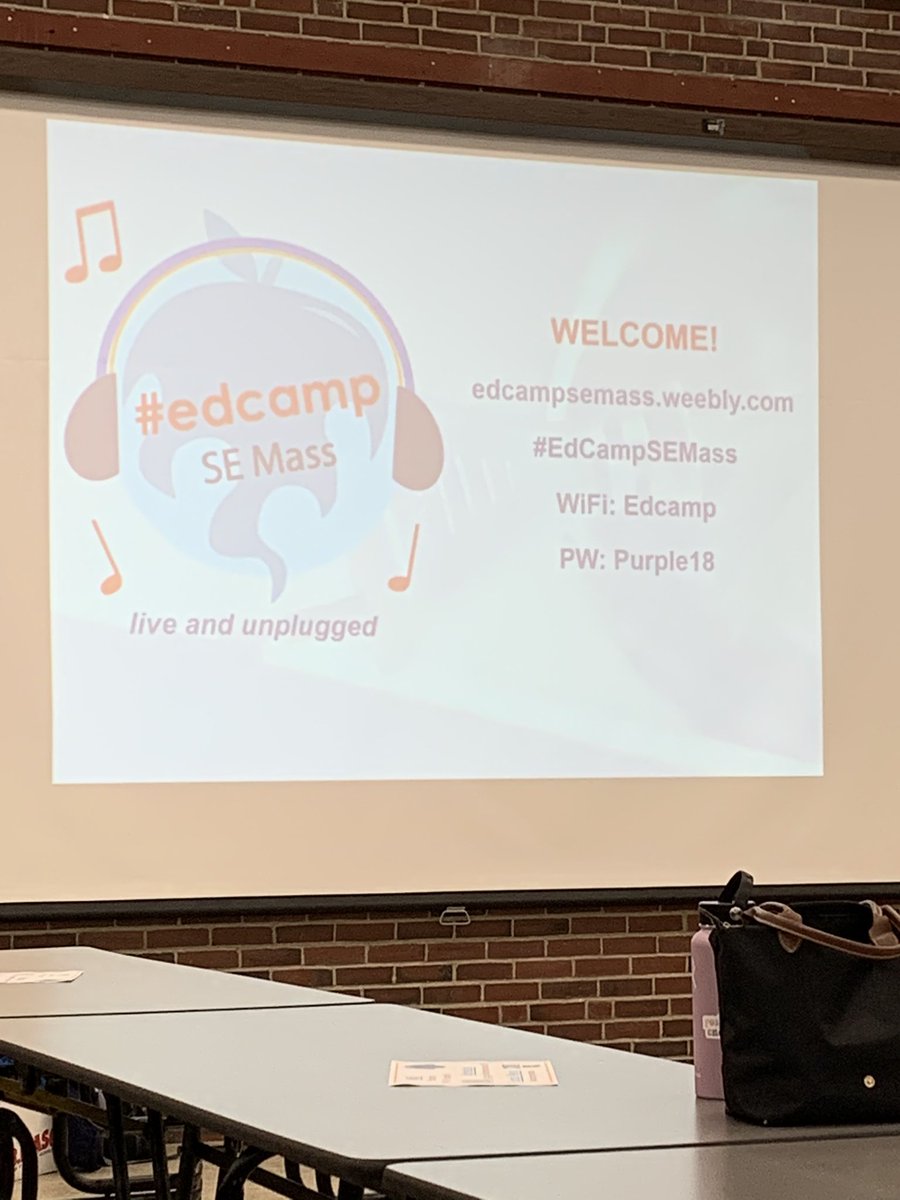 Excited for our first #edcampSEMass conference!  @MrsMoniz_Parker <a href="/EdCampSEMass/">EdCamp Southeastern Massachusetts</a>