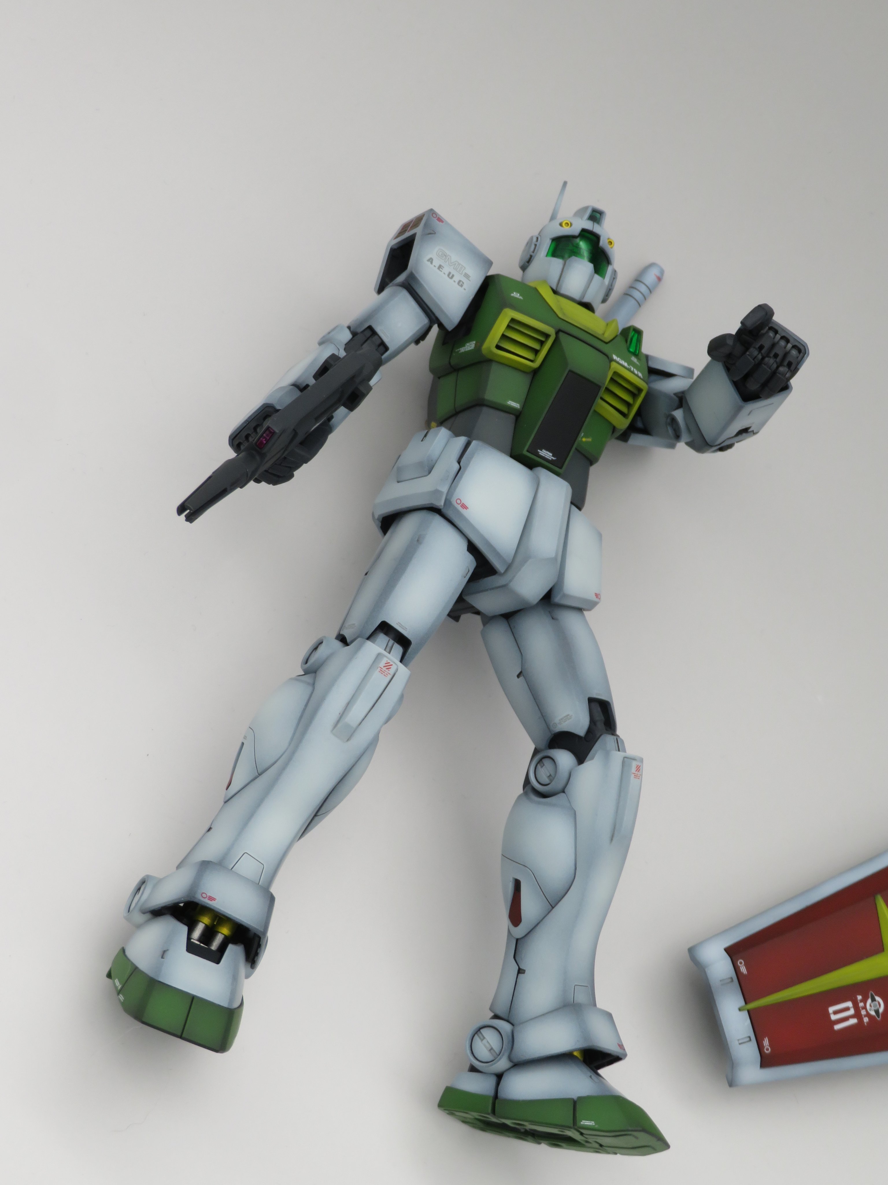おか Vs09小隊 作品 Mgジム エゥーゴカラー ジャック ベアード機です ジム を グリーンダイバーズ 仕様で仕上げ 公式では エゥーゴパイロット ですが 劇中で Pilot Jack Bayard と表示されてます って事でジャック機で仕上げ
