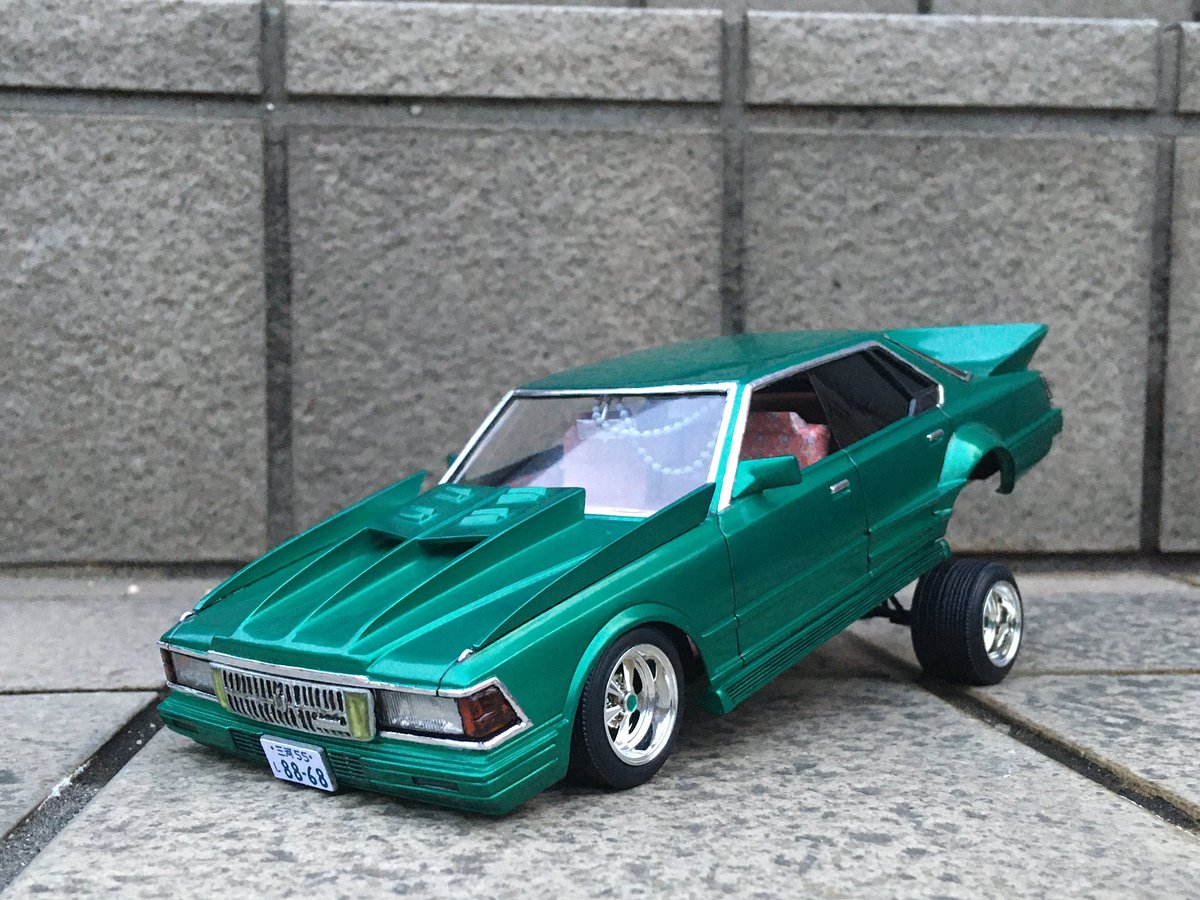 見納めください。 イケてないフジミ製430セドリックです。 #悔しかっ