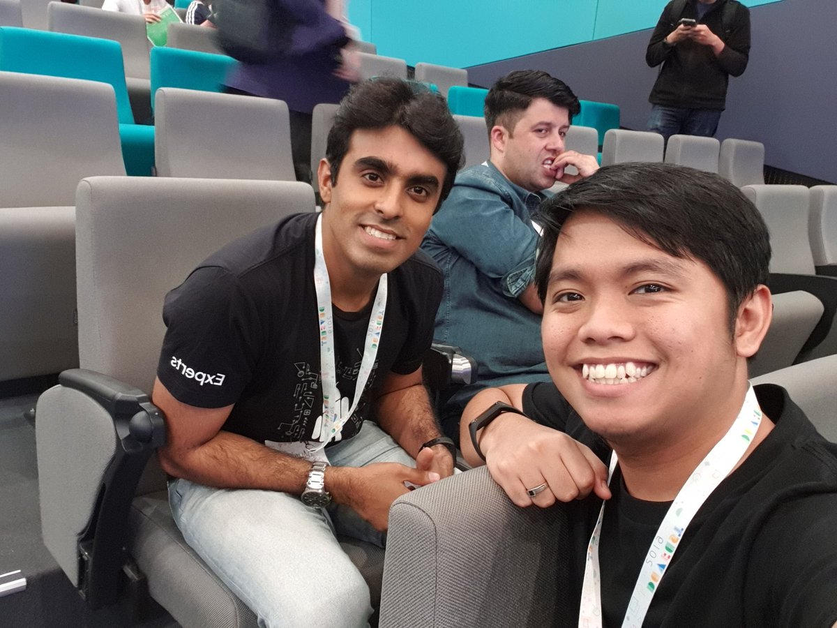 azri_aba's tweet photo. Went to talks by @saurabh_arora90 in both #DevFestKL18 & #DevFestKL19.
Also went to the talk by @hassanabidpk today. Dat photobomb π£
Thanks guys! π https://t.co/UhyvkchbIn