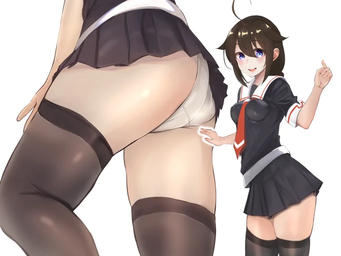 艦これ。時雨ちゃんのパンツ!パンツです! 