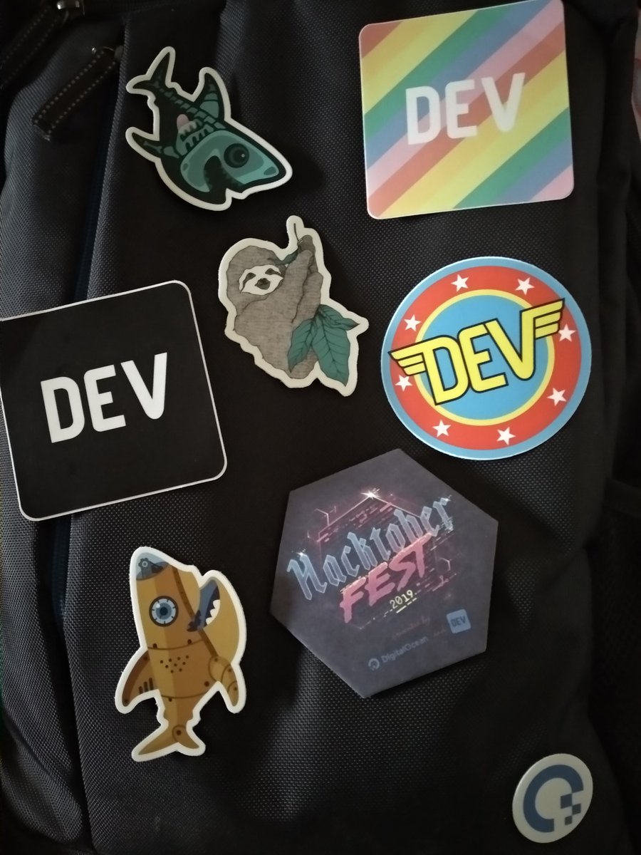 #hacktoberfest swags arrived today😍. Thanks <a href="/digitalocean/">DigitalOcean</a> and <a href="/ThePracticalDev/">DEV Community</a> for organizing <a href="/hacktoberfest/">Hacktoberfest</a>