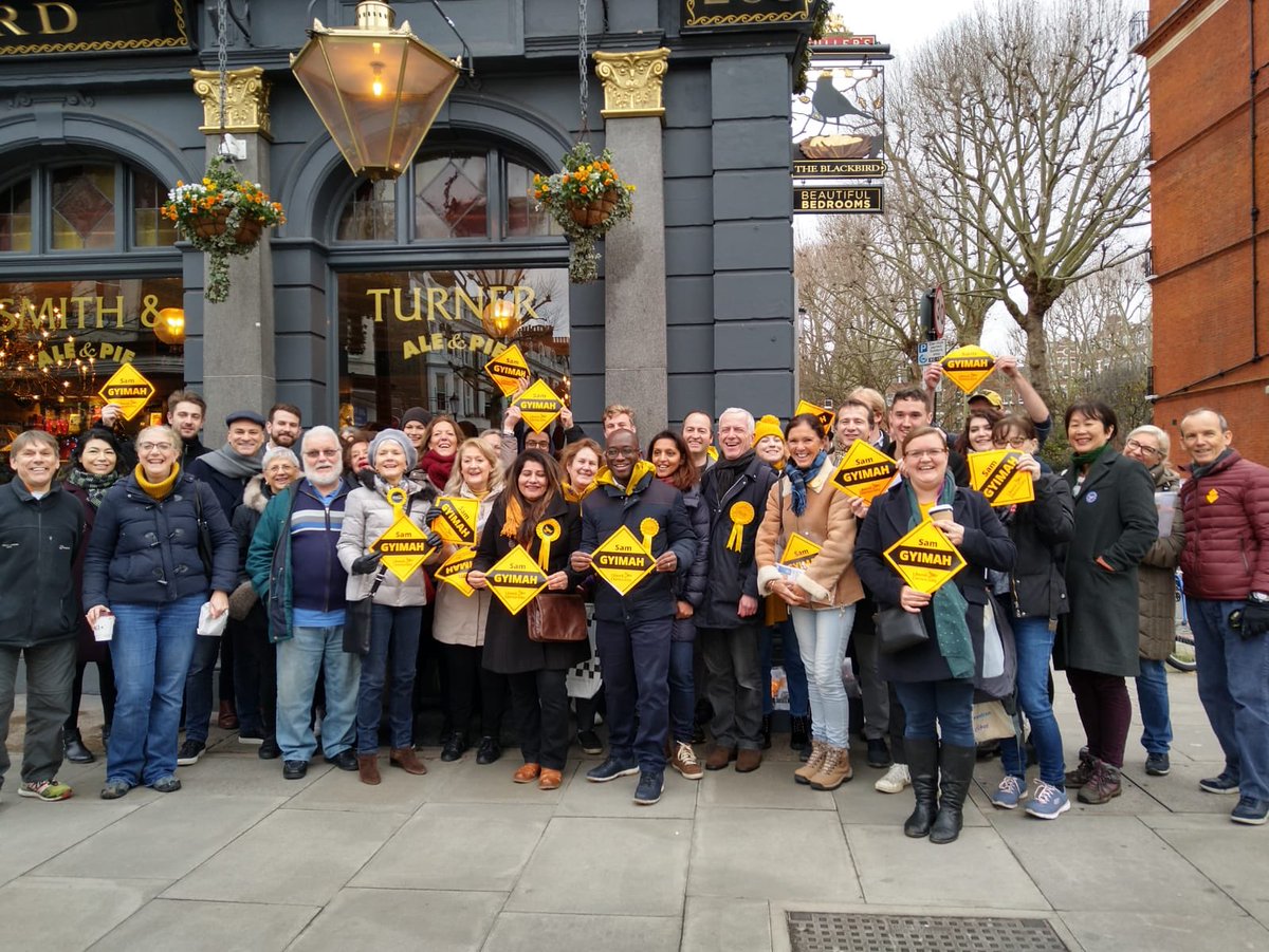 allanmknox's tweet image. RT LibDemPress &quot;RT SamGyimah: Awesome turnout for the first canvassing session of Super Saturday. Let’s knock on doors! #SamForKen #GeneralElection2019 https://t.co/4i08QOOSWM&quot;