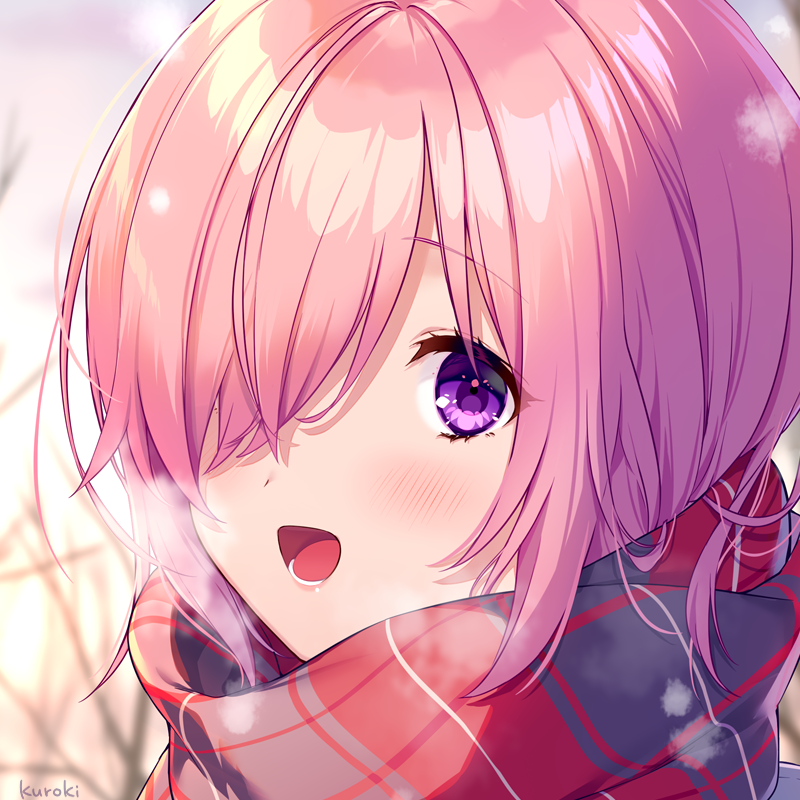 マシュ・キリエライト(Fate) 「「雪です!」
#FGO #マシュ 」|kr木：C101新刊委託中！📚️のイラスト