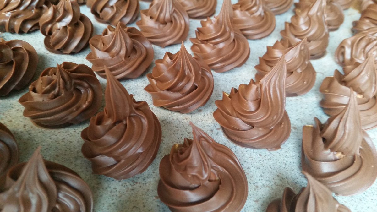 Hazelnut whirls made with Amadei Nut Brown. Delish! Not too shabby for a first attempt. #chocolate #homemade #gbbo