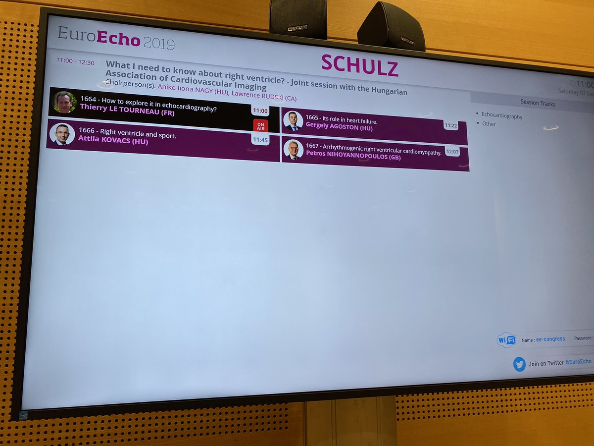 kovatti87's tweet photo. Such a privilege to share the stage at #EuroEcho with the Greats of #RV function: Professors Rudski, Le Tourneau and @PetrosProf, and talk about my favorite topic: RV mechanics and #athletesheart! #ReVISIONmethod rocks! @lakatosbalintka @tokmarton #echofirst https://t.co/EmVCj8ZS9k