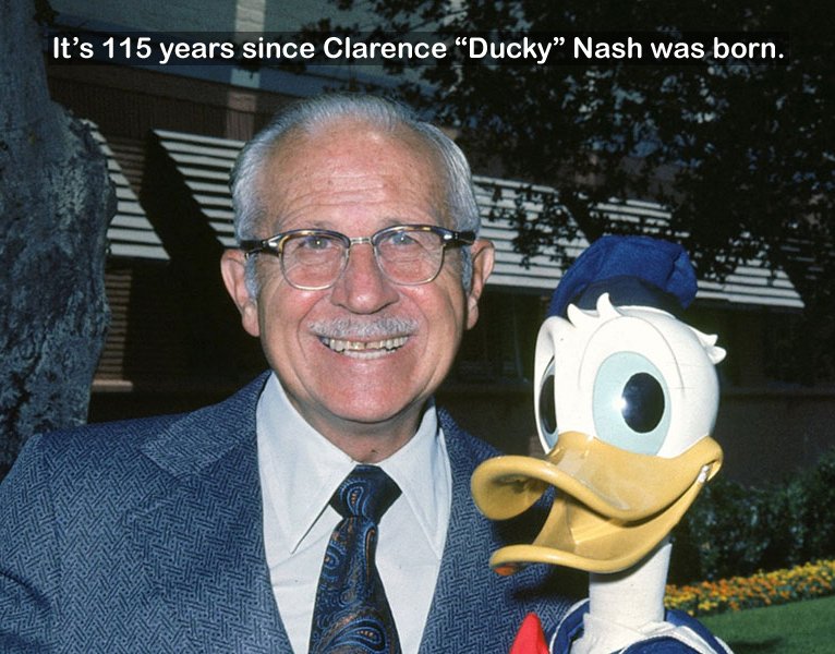 Clarence 'Ducky' Nash - best known as the voice of Donald Duck - was born on this day, 115 years ago!
(Read more about him in my tweet below.)
#donaldduck #andersand #akuankka #paperino #kalleanka #waltdisney #onthisday #thewaltdisneystudios #voice #disneyanimation #disneyshorts