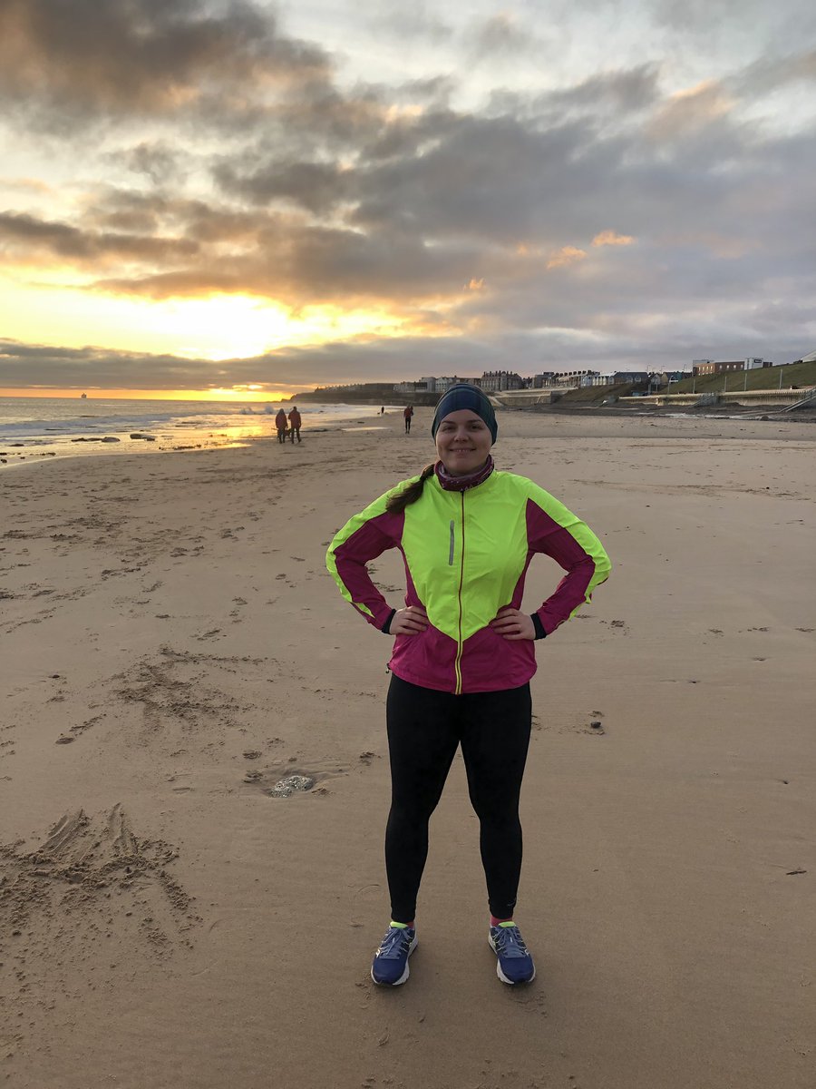 Great to see <a href="/SneddenCarolyn/">Carolyn Snedden</a> and hubby Graham at #whitleybay today. #loveparkrun #parkruntourists #guiderunner #spanishcity