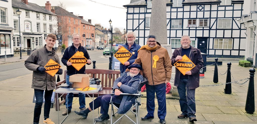 Kishan_Devani's tweet photo. Great to be out canvassing this morning in #Llanfyllin, #Montgomeryshire. Fantastic response at the doors - residents voting #LibDem in order to #StopTheTories. https://t.co/jQuj9fag2K