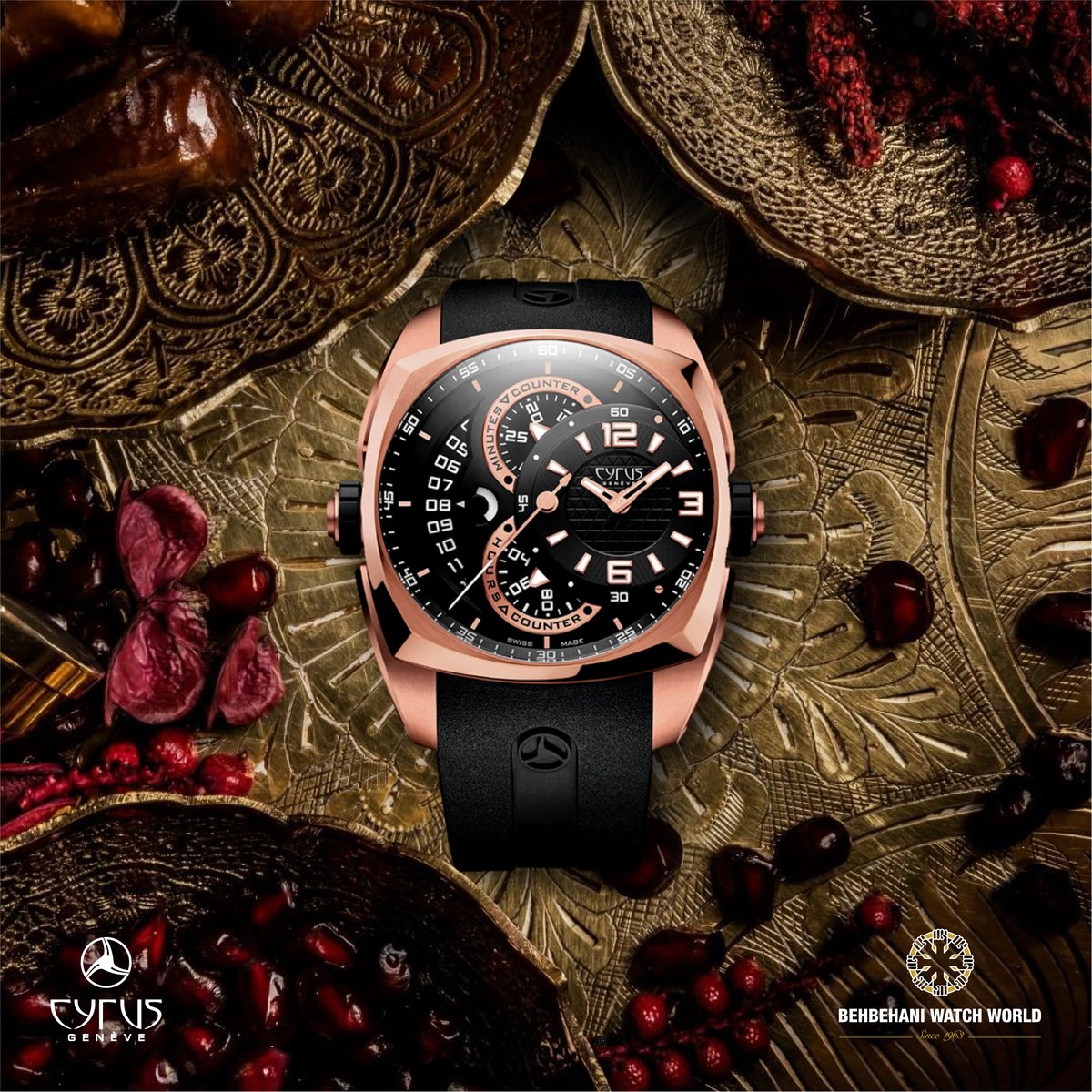 BehbehaniWatch's tweet photo. ساعة سايرس محدودة الإصدار 16/50 لصُممت لأصحاب الفخامة و الرُقي
𝘾𝙮𝙧𝙪𝙨 watch limited edition 16/50 designed for those who seek luxury & class🖤
************************************************
#Cyruswatch #Swissmade #BehbehaniWatchWorld #Kuwait #Gents https://t.co/phrDzyT9xY