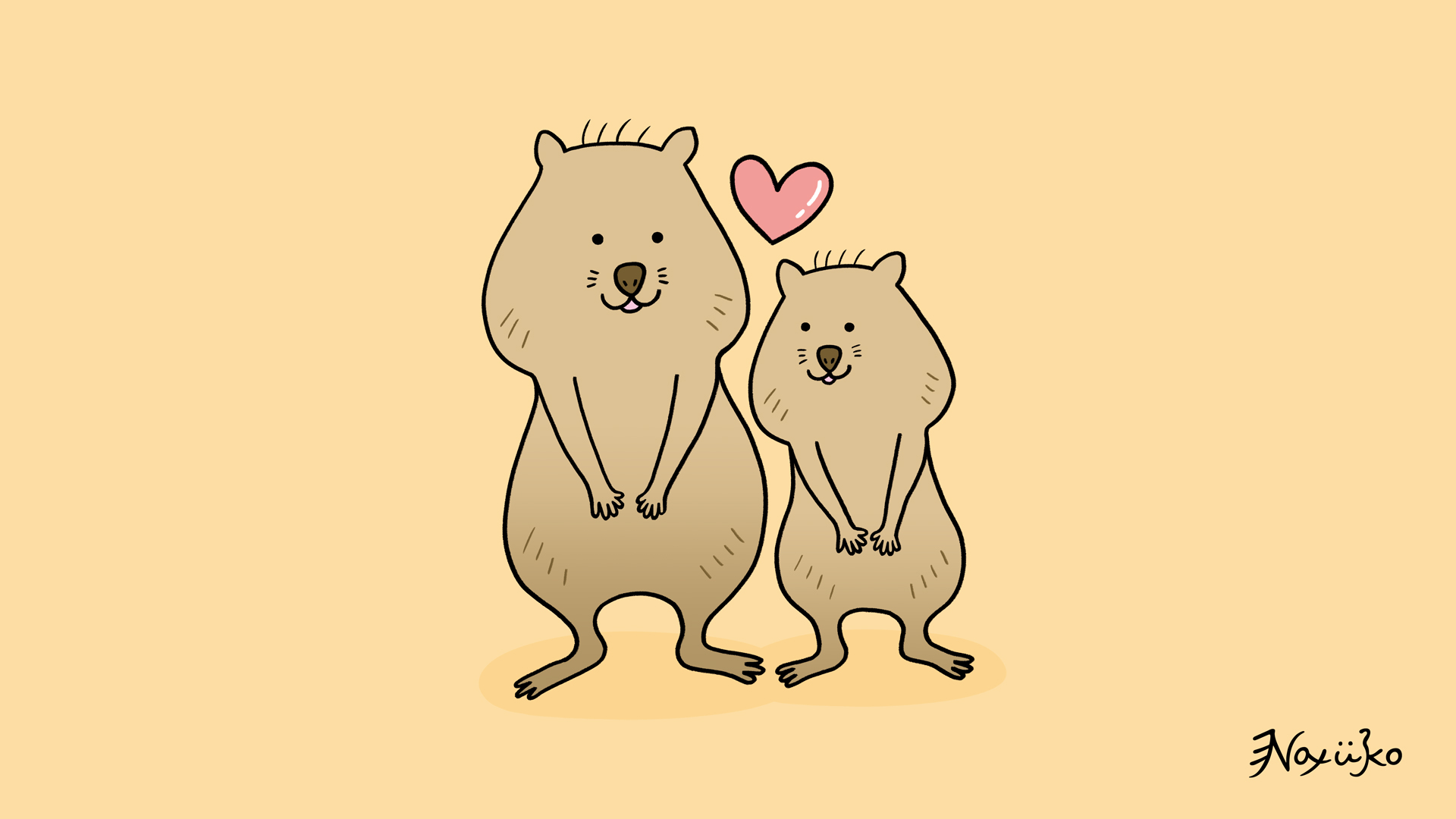 توییتر Nayuko در توییتر クォッカ クオッカ Quokka クアッカワラビー クアッカ Nayuko 絵 Art Illustration イラスト T Co Jwhoa2fcmd