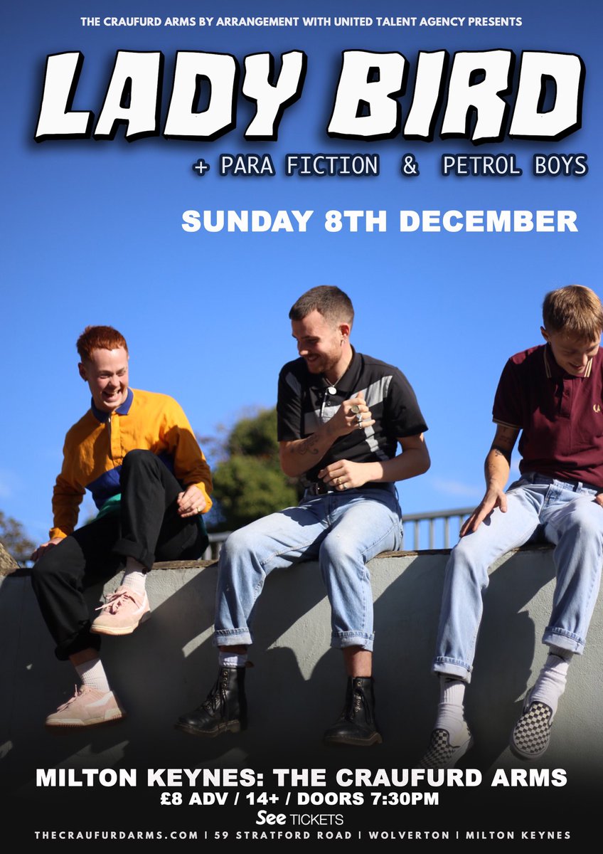 YO WHATS GWARNIN? TOMORROW IS THE DAY WE PLAY WITH <a href="/ladybirdthisis/">Lady Bird</a> AND PARA FICTION. COME DOWN ENNIT X X X X